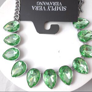 Simply Vera Vera Wang Gorgeous Light Green Crystal Necklace